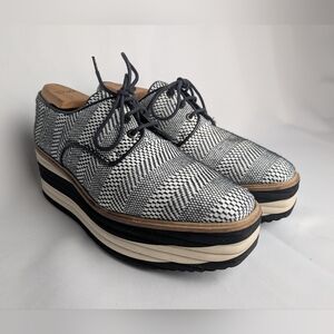 L'INTERVALLE Platform Shoes Women Size 40 = 9, 9.5 US Made In Spain